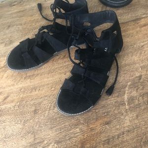 Black Gladiator Sandals